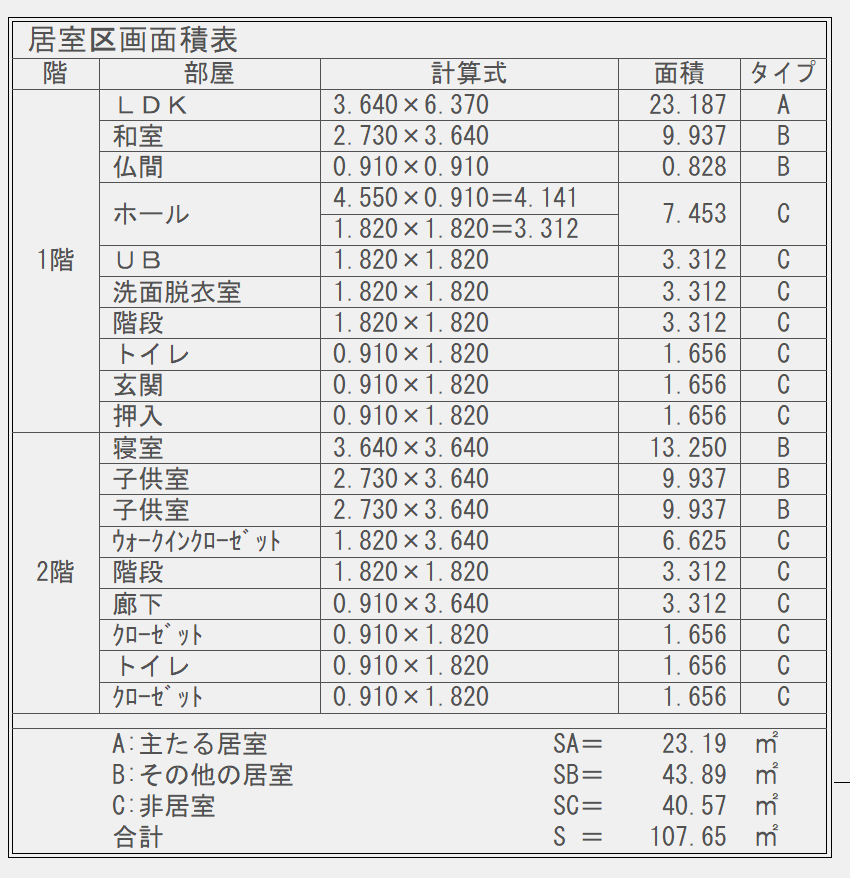 ZEH住宅計算2