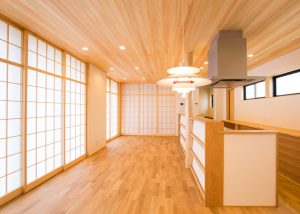 つくばみらい市無垢材の家３